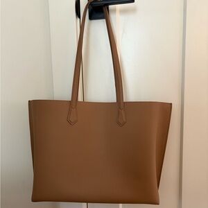 Quince Classic Brown Leather Tote Bag